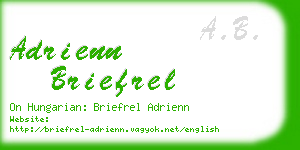 adrienn briefrel business card